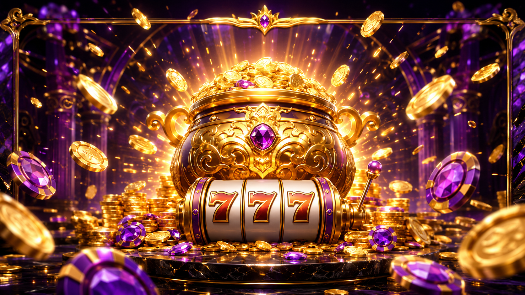 Máy slot 777 và bộ trò chơi trên máy tính bảng
